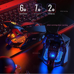 Chuột cơ gaming led RGB 7200DPI G10 mechanical Gaming mouse Esport cho máy tính laptop