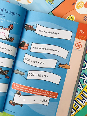 Sách summer brain quest 2&3 phát triển tư duy iq cho bé - in màu ( 7 - 8 tuổi )