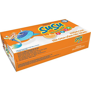 Sữa chua uống hương cam Vinamilk Susu - Thùng 48 hộp 110ml.