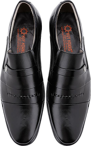 Giày Tây Nam Huy Hoàng HT7175 - Đen