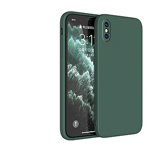 Ốp lưng silicon case cho iPhone X/ Xs chống bám bẩn mặt lưng siêu mềm mịn, có gờ bảo vệ camera - hàng nhập khẩu