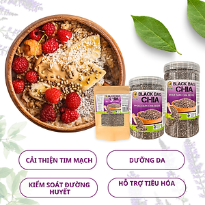 Hạt Chia Úc TLP.100% Organic Ăn Kiêng Giảm Cân Hạt Chuẩn Sạch Đều Đẹp (Gói 500g)