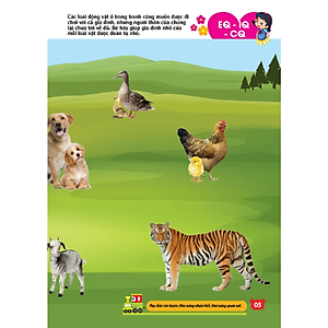 Sách Bóc Dán Hình Thông Minh IQ-EQ-CQ 150 Miếng Dán Hình Thông Minh - Động vật (Tái bản)