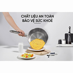Bộ Nồi Chảo Inox 304 Đáy Liền Sunhouse SHG808