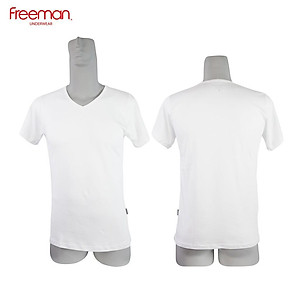  Áo thun nam ngắn tay cổ tim cotton thoáng mát FREEMAN TSF315