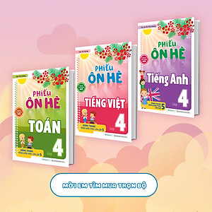 Sách Phiếu ôn hè Tiếng Việt lớp 4