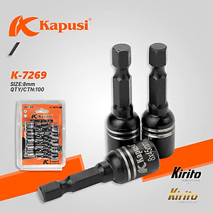 VỈ 10 Đầu từ bắt vít bắn tôn cao cấp chất liệu S2 kích cỡ 8mm Kapusi Japan