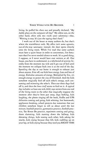 Three Weeks With My Brother