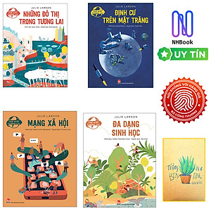 Combo Sách Dành Cho Thiếu Niên - Thế Giới Tương Lai  : Đa Dạng Sinh Học + Mạng Xã Hội + Định Cư Trên Mặt Trăng Và Những Đô Thị Trong Tương Lai - Bộ 4 Cuốn - NXB KIM ĐỒNG ( Tặng Sổ Tay Xương Rồng )