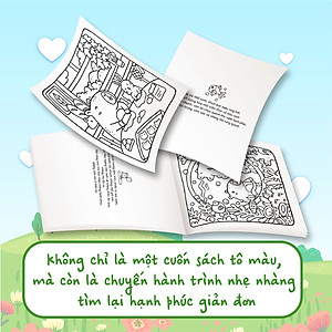 Combo 3 cuốn Sách tô màu Capybara khổ vuông