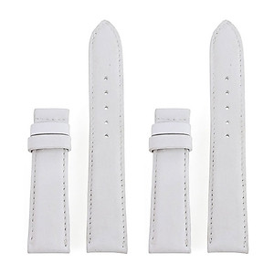 Dây đồng hồ Huy Hoàng da bò size 16, 18, 20 màu trắng, cam, kem, tím nhạt HT8119-20-21-22