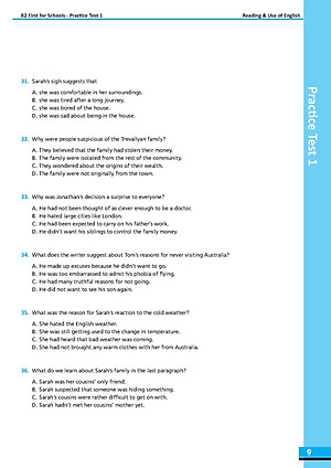 B2 First for School Preliminary 1 with 4 Practice Tests - Latest Format