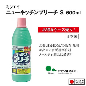 Nước tẩy đa năng nhà bếp Mitsuei Bleach 600ml - Hàng Nội Địa Nhật Bản