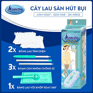 Bông lau nhung dài tĩnh điện iHomeDa ( 6 bông lau/hộp ) - iHomeda filaments fiber wipes/ wipes for static dry cleaning floor cleaning multi - surfaces solution ( 6 cloths/box)