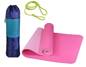 [LOẠI TỐT - HÀNG CAO CẤP] Thảm Tập Yoga 8mm, Tập Gym dộ dày 5-8mm 2 Lớp không mùi chống trơn trượt - Chính hãng dododios