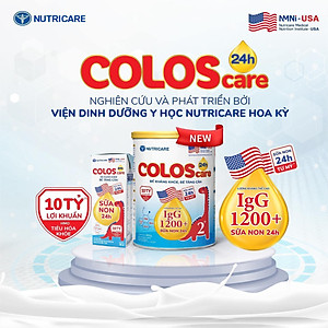 Sữa non Nutricare ColosCare 0+ hỗ trợ tiêu hóa, tăng cường hệ miễn dịch (800g)