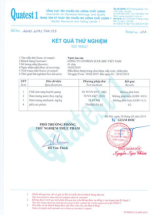 Nước lau sàn hữu cơ Bồ hòn Ecocare tinh dầu Quế 1000ml 