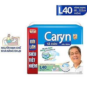 Tã Dán Siêu Thấm Caryn Gói Siêu Tiết Kiệm L40 (40 Miếng)