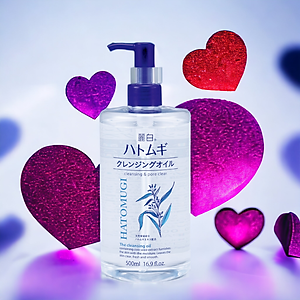 Dầu Tẩy Trang Dưỡng Sáng Da Reihaku Hatomugi Cleansing Oil (Chai 500 mL)