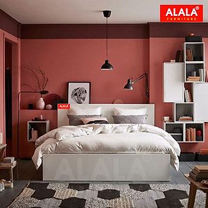 Giường ngủ ALALA38 + 2 hộc kéo / Miễn phí vận chuyển và lắp đặt/ Đổi trả 30 ngày/ Sản phẩm được bảo hành 5 năm từ thương hiệu ALALA/ Chịu lực 700kg