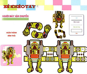 Sách Cắt Và Dán Hình 3D - Bé Khéo Tay - Đại Bản Doanh Vui Vẻ