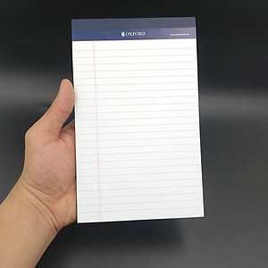 Sổ Legal Pad A5 40 Trang - Oxford A12 - Màu Trắng