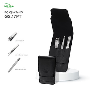 Bộ Quà Tặng (Bấm Móng - Sủi Da - Nhíp) Cao Cấp KỀM NGHĨA GS.17 PT