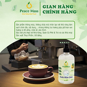 Nước rửa chén Peace Mass 500ml công nghệ enzym - sạch chén bát, không đọng mùi , không khô da, an toàn cho da nhạy cảm