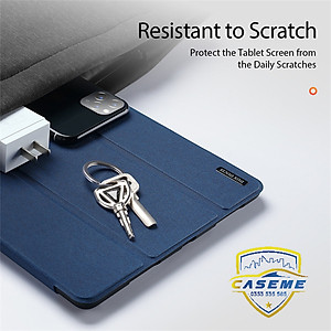 Bao da dành cho iPad Air 4/ Air 5 M1 10.9 inch 2022 hiệu Dux Ducis Domo có khay để bút, bảo vệ camera, chống sốc, cao cấp - Hàng nhập khẩu.