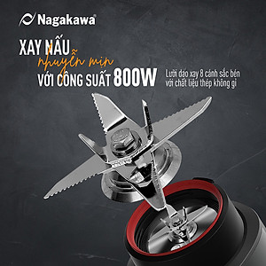 Máy làm sữa hạt đa năng Nagakawa NAG0824 (1.2L - 1200W) - Hàng chính hãng