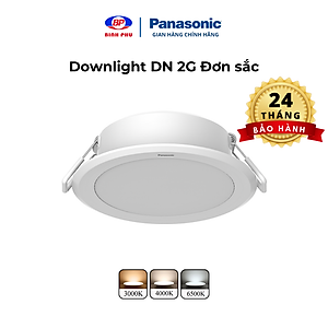 Đèn LED âm trần Downlight Đơn sắc Panasonic DN 2G Công suất (6W,9W,12W) bộ nguồn tích hợp, NNV70040WE1A, NNV70060WE1A, NNV70041WE1A, NNV70061WE1A