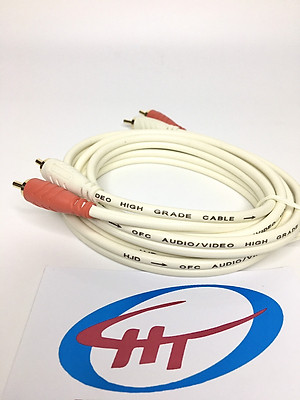 dây av 2 đầu bông sen , đồng nguyên chất , Hàng Chính Hãng.