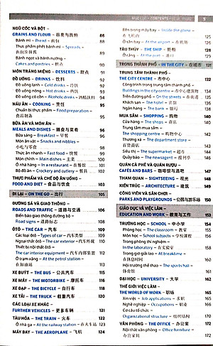 Sách Từ điển hình ảnh Tam Ngữ Trung Anh Việt 16000 từ hơn 3000 hình ảnh màu sắc nét có mp3 nghe qua app– Visual English Vietnamese Chinese Trilingual Dictionary + DVD tài liệu