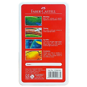 Faber-Castell-120063On-Bút Sáp Dầu - 12 Màu + Chuốt