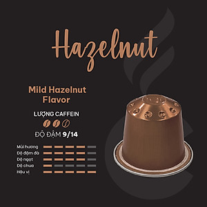 Cà phê viên nén Nespresso - Carraro Rich Flavor - Hộp 10 viên - Nhập khẩu chính hãng từ Ý