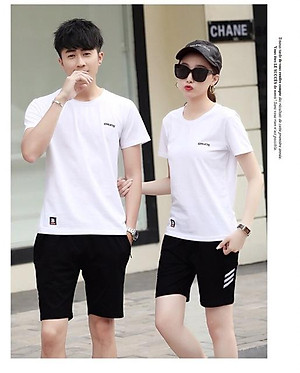 Bộ quần áo thể thao nam nữ in DINK