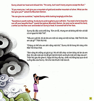 Sách Những Câu Chuyện Thú Vị Giáo Dục Trẻ - Câu Chuyện Về Làng Hoa Hướng Dương (Song Ngữ Anh - Việt)