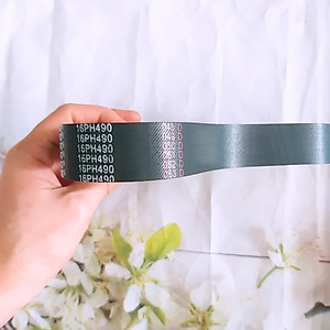 Dây curoa máy cắt nhôm 255 màu đen chất liệu sợi bố siêu bền (tổng độ dài 490mm; chiều cao: 26mm; độ dày 2.5mm) 