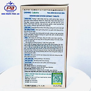 Viên uống tinh chất hàu tươi tăng cường sinh lý nam, bổ thận Orihiro 120 viên