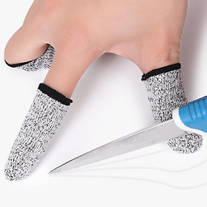 8pcs Reusable Finger Cots Cut Resistant Protection Fingertip Sleeves Caps Covers