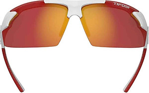Kính mát thể thao Unisex Tifosi Track - Gọng White / Red, Tròng Smoke Red