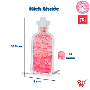 Đồ chơi xếp hình puzzle trong chai Pet in the Botte và Tiệc trà nữ thần bằng Acrylic trong suốt - Hãng TOI WORLD