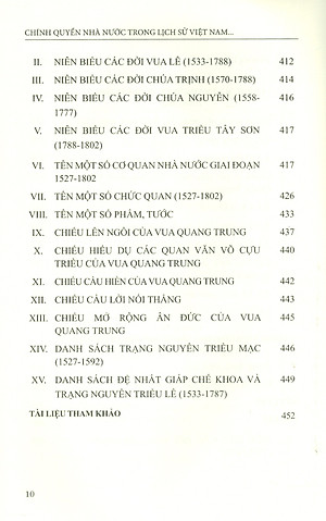 Chính Quyền Nhà Nước Trong Lịch Sử Việt Nam Trong Lịch Sử Việt Nam (1527-1802) (Tái bản có sửa chữa)