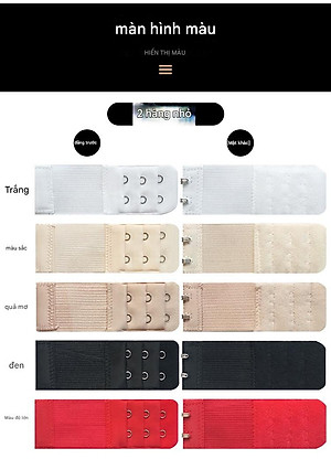Móc Nối Tăng Size Áo Ngực 3 Móc 59S – Phụ Kiện Nới Rộng Bra Linh Hoạt