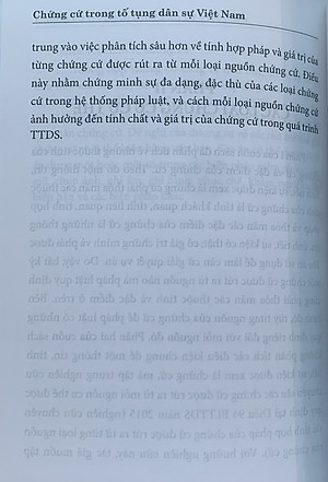 Chứng cứ trong tố tụng dân sự Việt Nam (Sách chuyên khảo)