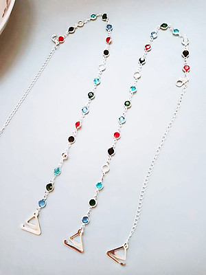 Dây đeo áo con dây giữ áo lót bra dây áo ngực hạt đá sang chảnh