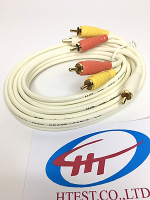 dây av 3 đầu hoa sen ,đồng nguyên chất ,Hàng Chính Hãng.