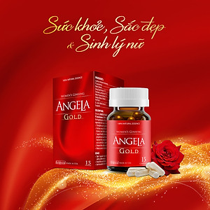 [Hộp 15v] Viên Uống ANGELA GOLD Hỗ Trợ Sức Khỏe, Sắc Đẹp Và Sinh Lý Nữ