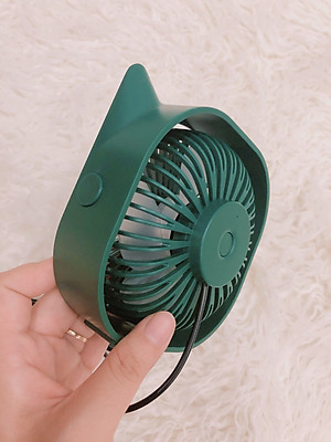 Quạt sạc usb mini để bàn xoay 120 độ - Hàng chính hãng
