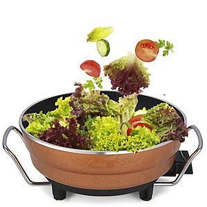 Chảo Nồi Lẩu Điện Chống Dính Đa Năng Công Suất 1360W, Nhiều Chức Năng Như Chiên, Xào, Nấu Ứng Dụng Trong Mọi Gia Đình -Hàng Chính Hãng MINIIN